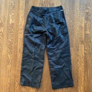 J. Crew Black Linen Pants